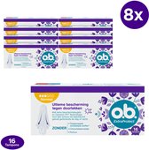 o.b. ExtraProtect Normal, tampons voor gemiddelde tot zwaardere menstruatiedagen, 6 x 16 stuks