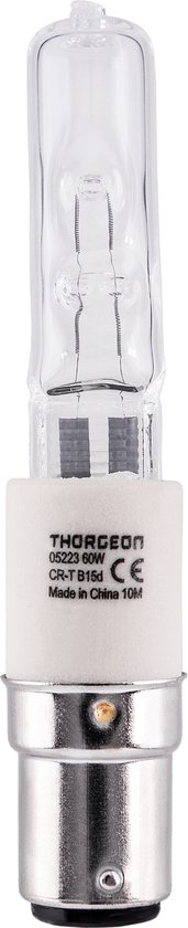 Lampe Halogène Thorgeon CERAM CR-T 60W B15d T13 980Lm h87mm