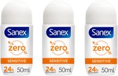 Sanex Deo Roller - Zero Sensitive 3 x 50 ml