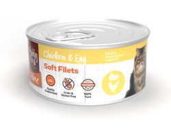 12x HobbyFirst Feline Blik Zachte Filets Kip & Ei 70 gr