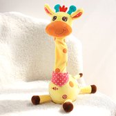Zingende, dansende pluche giraf - speel nu mee! - giraffe - 10 Engelse liedjes - interactieve pratende knuffel - speelgoed