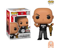 POP! SPORTS The Rock w/ Championship Belt #91 WWE Exclusive
