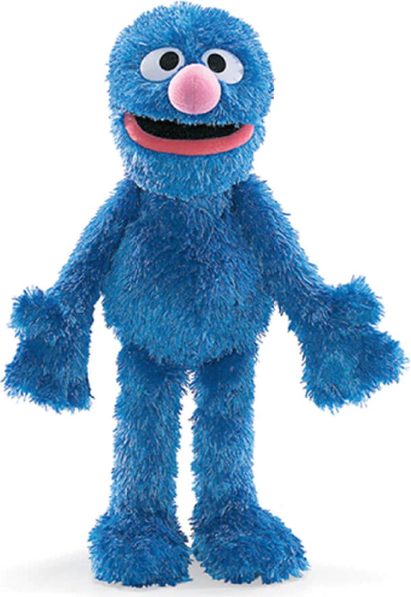Grover - Sesamstraat Pluche Knuffel 42 cm {Sesamestreet Plush Toy | Sesam Straat Speelgoed Knuffeldier Knuffelpop voor kinderen jongens meisjes | Cookie Monster, Elmo, Oscar Mopperkont, Bert, Ernie}
