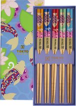 Tokyo Design Studio - Eetstokjes - Cadeau Set - Blauwe Lotus