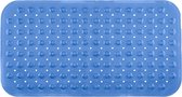 Badmat douchemat douchemat douchemat met noppen - rechthoekig - blauw-transparant - ca. 70 x 38 cm - van