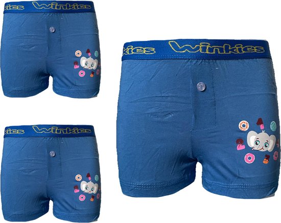 Embrator jongens Boxershort Loose Fit 3-stuks blauw 116/122