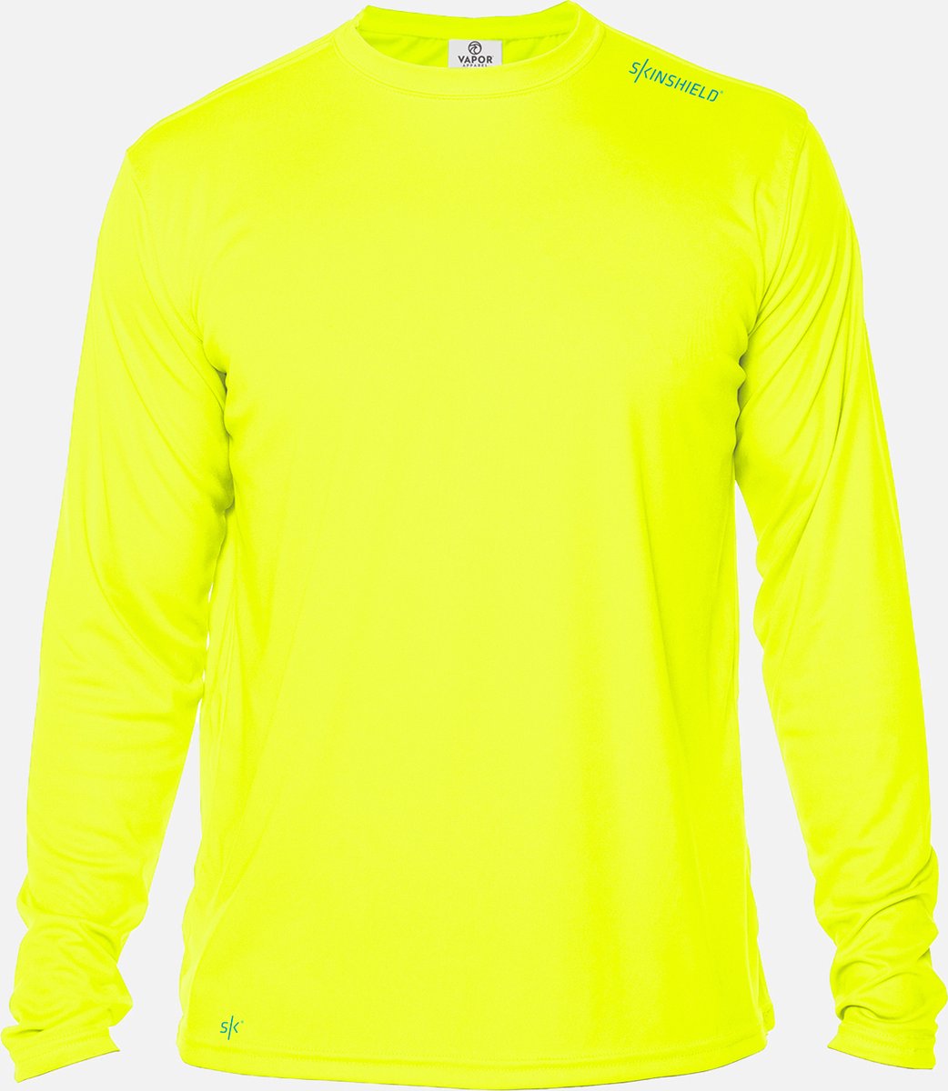 Skinshield FACTOR 50+ UV-zonbeschermend sport shirt heren lange mouwen Safety Geel