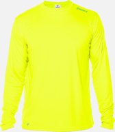 Skinshield - FACTOR 50+ UV-zonbeschermend sport shirt heren - lange mouwen - Safety Yellow - Geel - XS