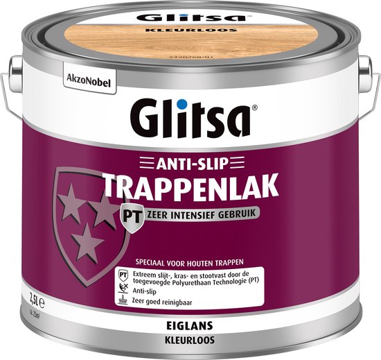 Glitsa Acryl Trappenlak - Anti-slip - 2,5 L