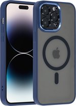 UNIQ Accessory iPhone 14 pro max TPU Backcover - MagSafe - Doorzichtig - Blauw