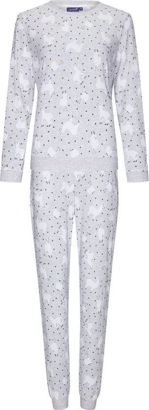 Fleece pyjama lamas Ally - Grijs - Maat - 48
