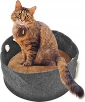 Panier pour chat Pets Collection Dia 40 X 18 Cm Feutre Grijs