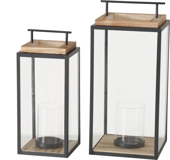 Klassieke buiten lantaarn zwart 235 cm 2-lichts IP44 - Berta | Lampenlicht