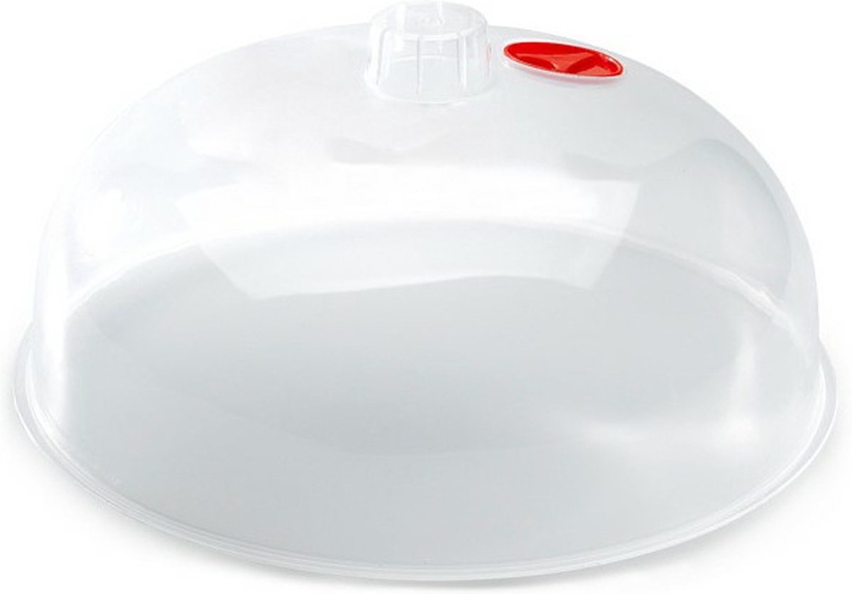 Plasticforte Magnetrondeksel - 25 cm - transparant - kunststof - 25 x 10,5 cm - keukenhulpmiddelen
