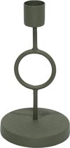 Kandelaar - Branded by - kandelaar Ferru olijf - 14 cm hoog