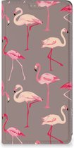 Stand Case OPPO Reno8 T 4G Hoesje met naam Flamingo