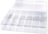 Boîte de tri Folia 17 compartiments 180x265x40mm transparente