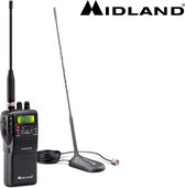 Midland Alan 42 DS + MC45 magneet antenne - CB Handheld - CB Portofoon - CB Radio - CB Voordeelset - AM/FM - Plug and play - 27 MHz