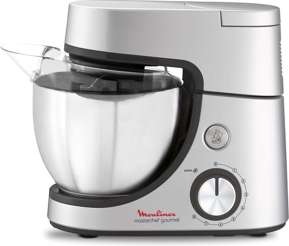 Moulinex QA519D keukenmachine 1100 W 4,6 l Zilver Ingebouwde weegschalen