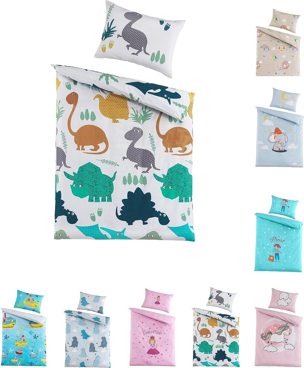 Homescapes Kinderbeddengoed Biologisch Katoen, 120 X 150 Cm Wit Draaddichtheid 400 550271051