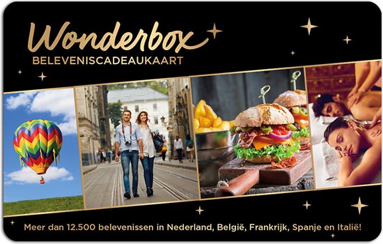 Wonderbox Cadeaubon - Wonderbox Beleveniscadeaukaart cadeau geven