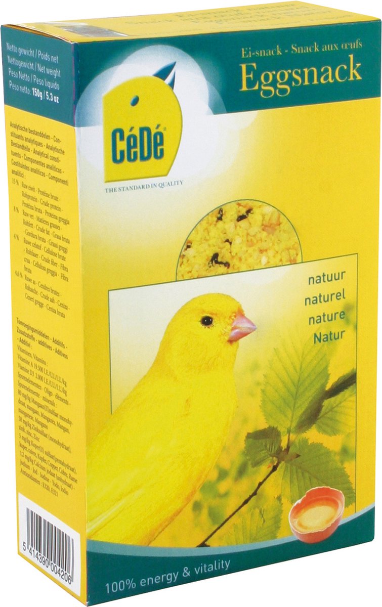 Cédé - Vogels - Cédé Ei-snack Kanarie Natuur 150gr - 28019