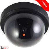 Borvat® - Caméra de sécurité 1X - Caméra de sécurité - Intérieur et extérieur - Caméra factice - Éclairage LED