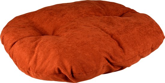 Duvoplus - Dierenkussen - Hond - Kussen Ovaal Velvet Copper S - 66x48x6 Rood - 1st