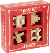 The Amazing Wooden Puzzle Collection - 4 houten puzzels - blauw