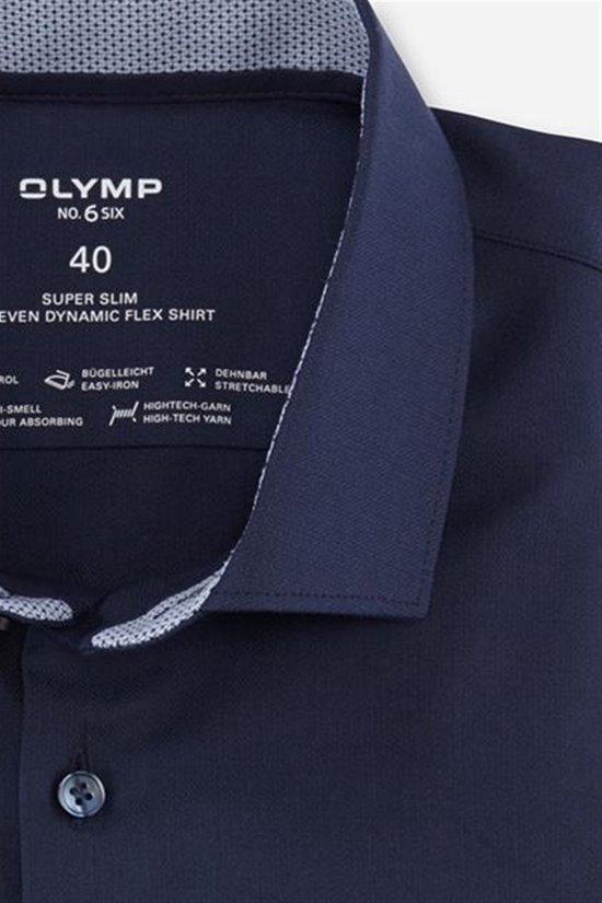 Olymp overhemd mouwlengte 7 donkerblauw
