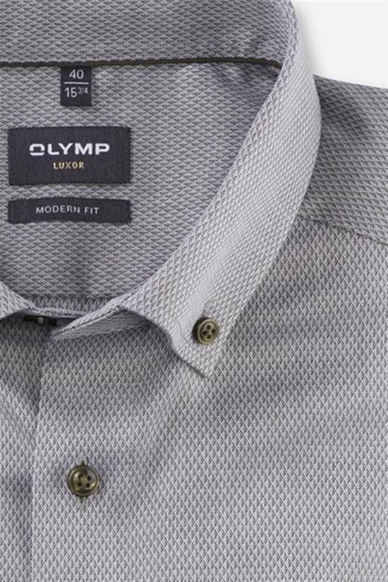 Olymp business overhemd grijs