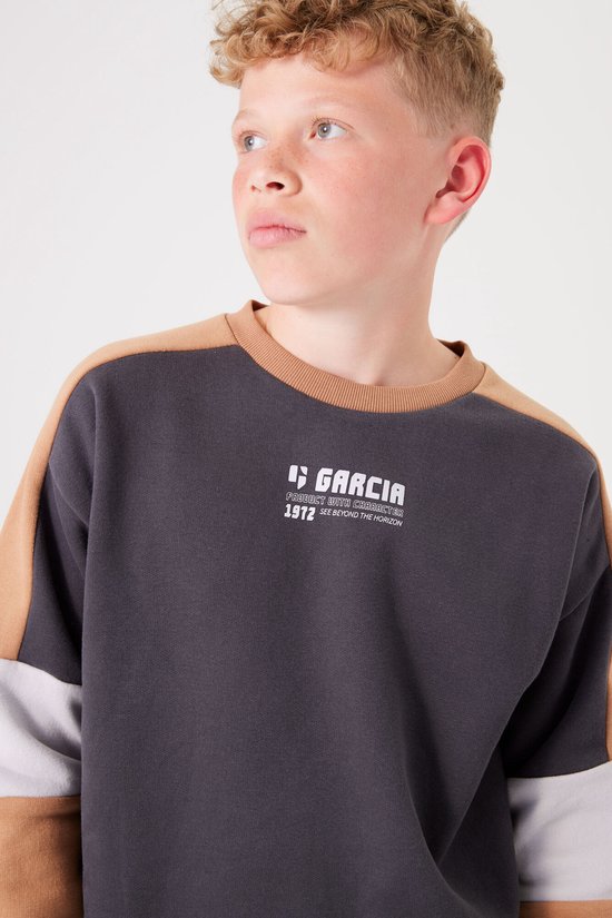 GARCIA Jongens Sweater Gray - Maat 164/170