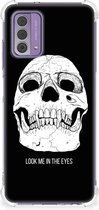Beschermhoes Geschikt voor Nokia G42 Telefoon Hoesje met doorzichtige rand Skull Eyes