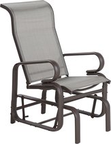 Beliani BORGIO - Chaise de jardin - Marron - Aluminium