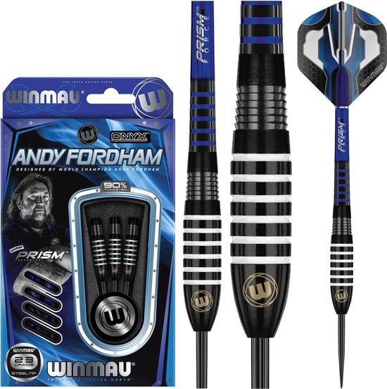 WINMAU - Andy Fordham Onyx: Steeltip Tungsten Dartpijlen Professioneel - 23g van Winmau — afbeelding 3