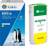 G&G Huismerk B3P21A inktcartridge Alternatief voor HP 727 geel - Hoge capaciteit