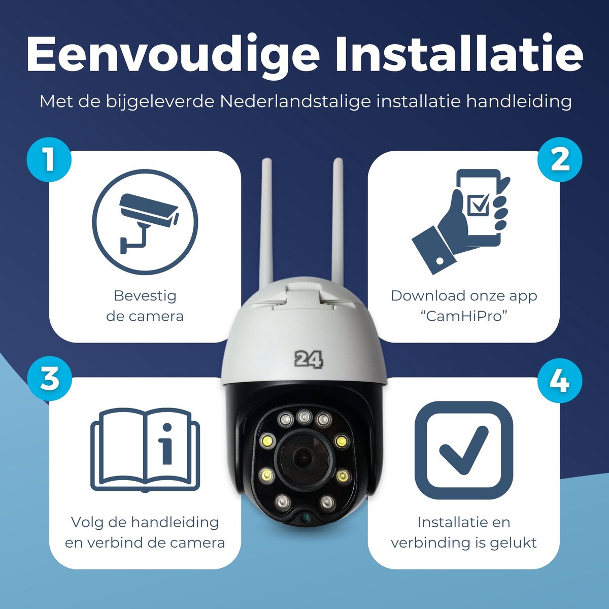 WAWeb Activ24™ Draadloze SIM Beveiligingscamera met 64GB SD Kaart - afbeelding 2