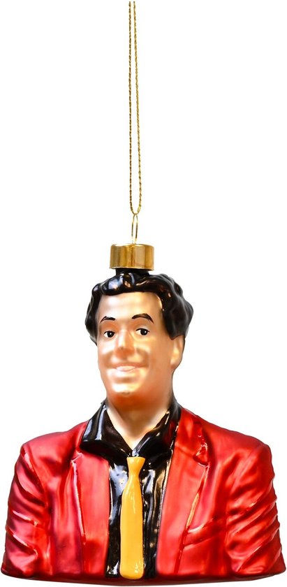 SNOLLEBOLLEKES KERSTBAL 'HOOFD ROB', 10CM