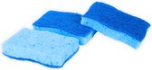Multy Tampons à récurer anti-rayures bleu 11x6,5cm pack de 3