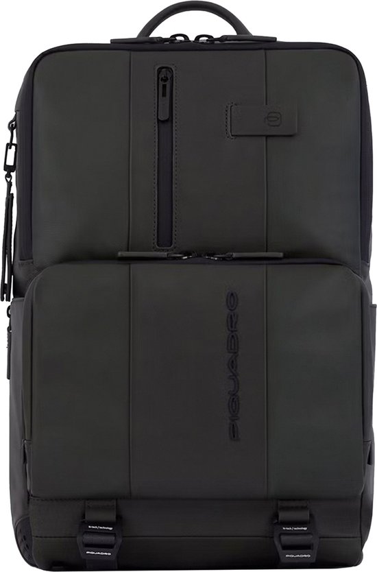 Piquadro Urban Fast-check Laptop and Ipad Backpack green