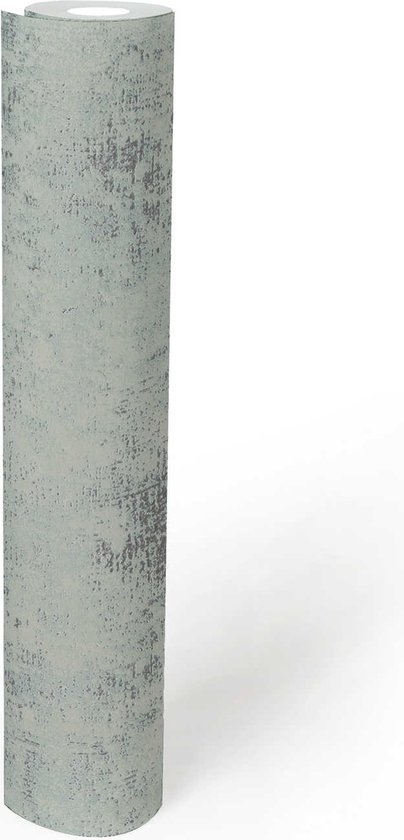 PAPIER PEINT ASPECT BÉTON | Industriel - menthe bleu argent - AS Création The Bos