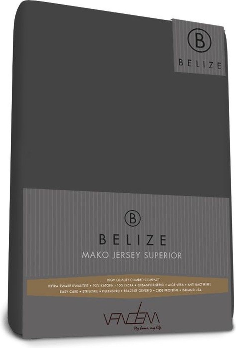 Adore Hoeslaken Belize Mako Jersey Antraciet 90 x 200/220 cm