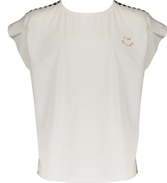T-shirt fille NoBell avec rayures dans le dos Kuy White Neige