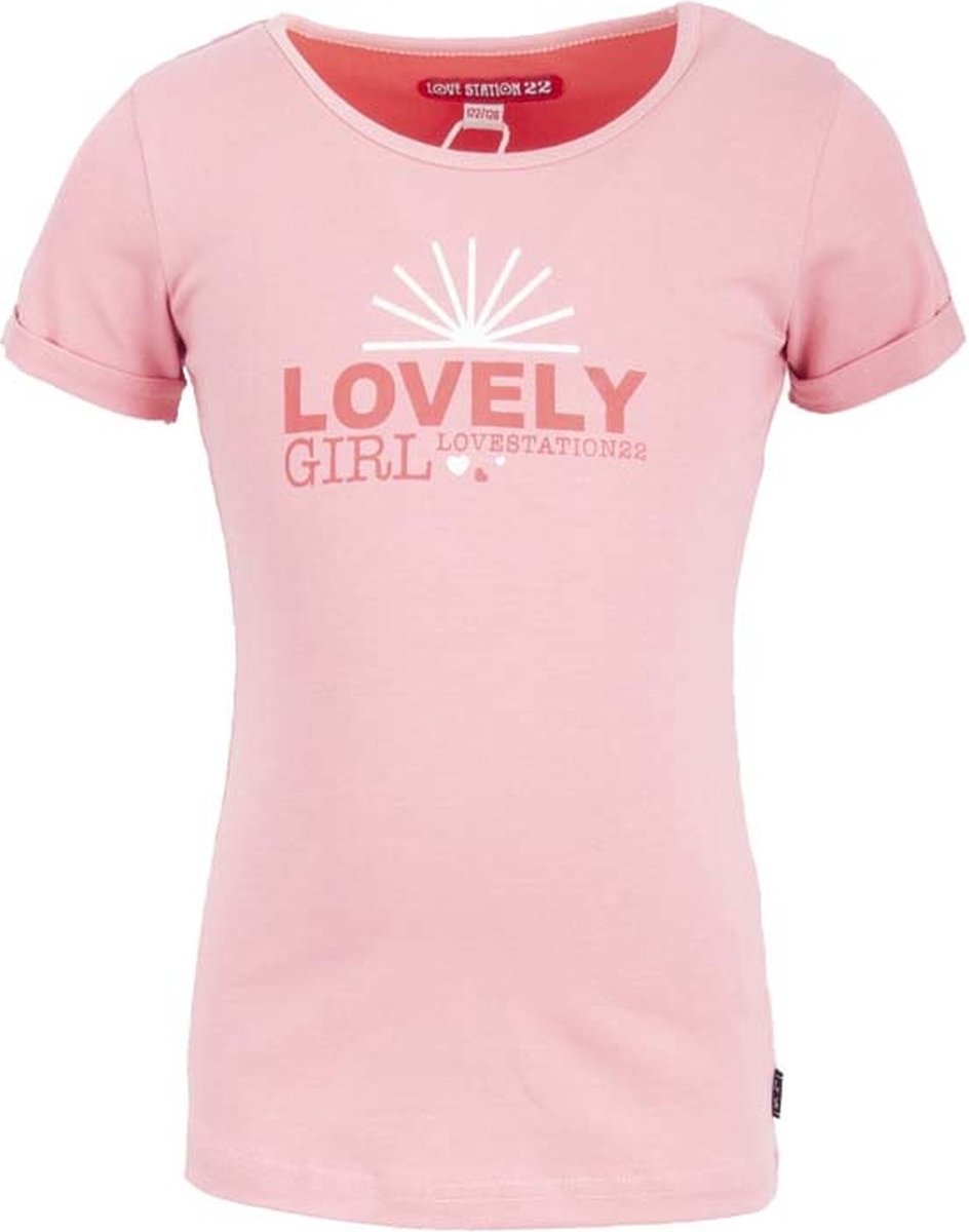 Love Station meisjes t-shirt Gaia Pink