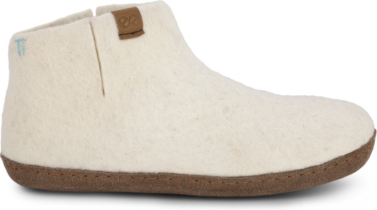 Wool by Green Comfort Everest Offwhite 008 Unisex Sloffen - Wit - 40