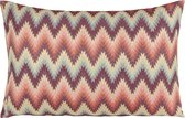 Woonexpress Sierkussen Waves - Polyester - Roze - 40 x 60 cm (BxH)
