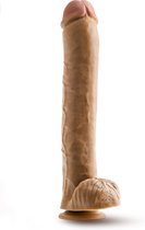 Lusty Realistische Dildo - Dildo Long John 35 cm - Dildo met Balzak - Getinte Realistische Dildo