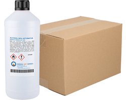 Alcohol 96% Ketonatus - Doos, 12 x 1 liter - Ethylalcohol - Ethanol