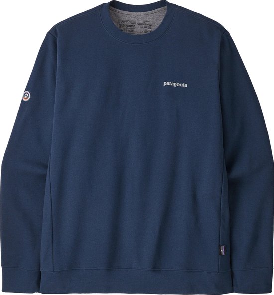 Patagonia Fitz Roy Icon Uprisal Crew casual sweater heren blauw bol