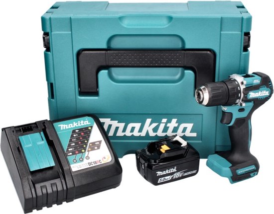 Makita 18V LXT accuboormachine DDF453RFX1 incl. 2 accu's 3.0Ah lader en 74-delige